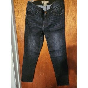 Democracy Women's  Ab Solution Crop 8 blue jeans